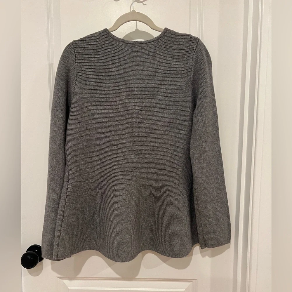 Cyrus Charcoal Button-Up Women's Cardigan - Picture 2 of 7